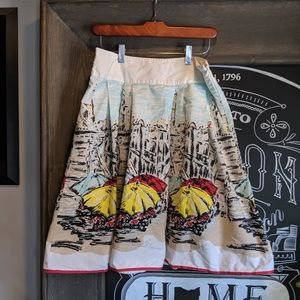 Parisian style pleated skirt